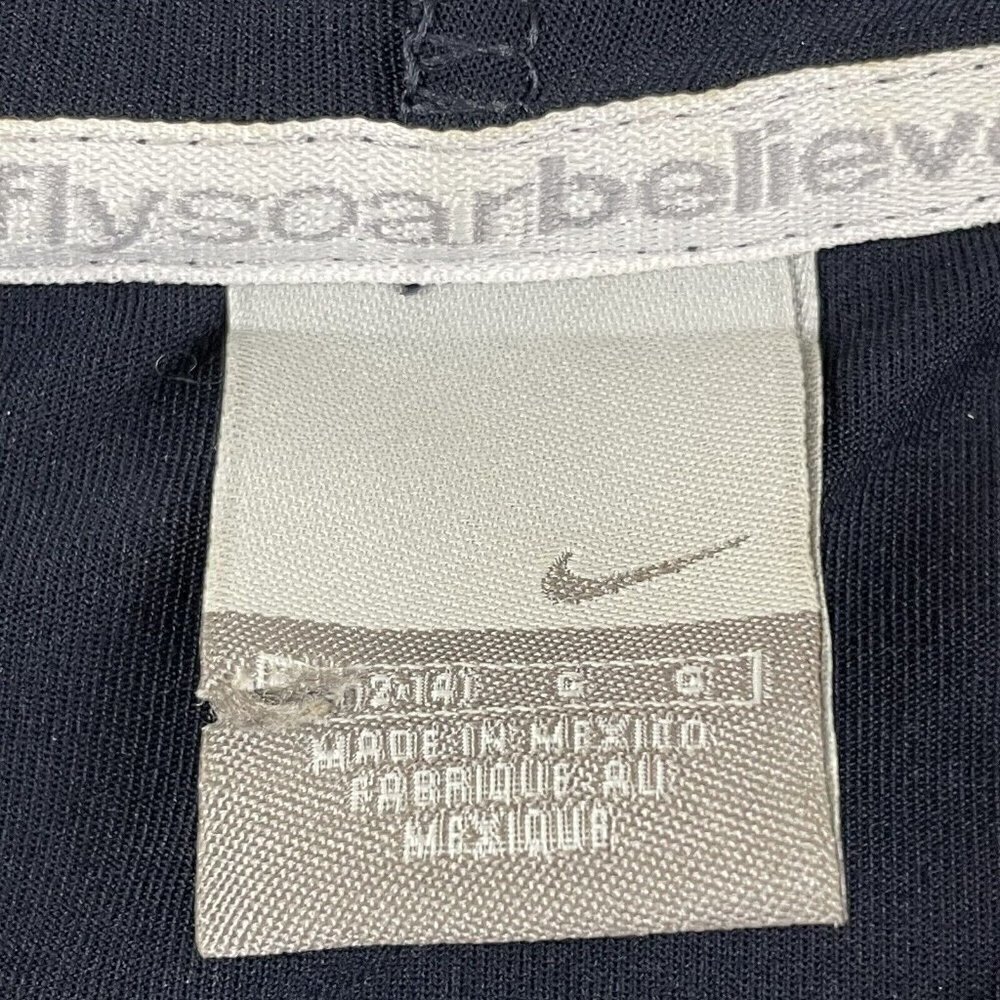 Nike Athletic Hooded Active Jacket Women’s L(12/14) Poly Stretch Run Sports Blue - Picture 6 of 11